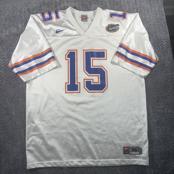 Vintage NIKE University of Florida GATORS #15 TIM TEBOW Jersey NCAA Mens XL - Picture 1 of 6